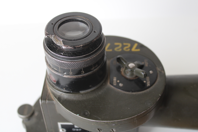 photo of WWII vintage Balscope Sr 60mm elbow telescope for anti aircraft artillery Bauch & Lomb manual  #7