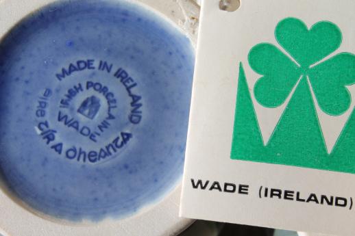 photo of Wade Irish Coffee cups set, tall mugs made in Ireland pottery, mint w/ tag #6