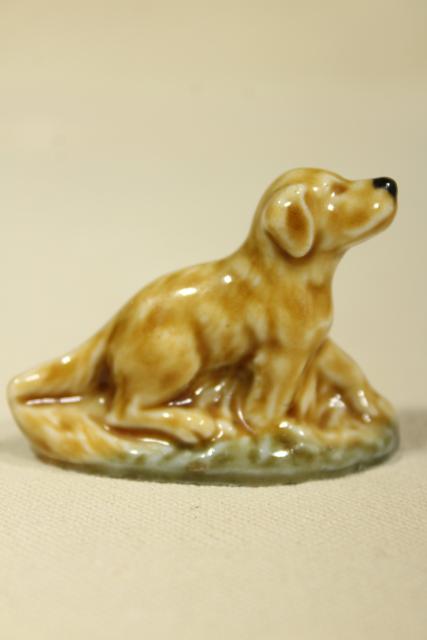 photo of Wade whimsey collection mini animals, English pottery figurines from Red Rose tea #7