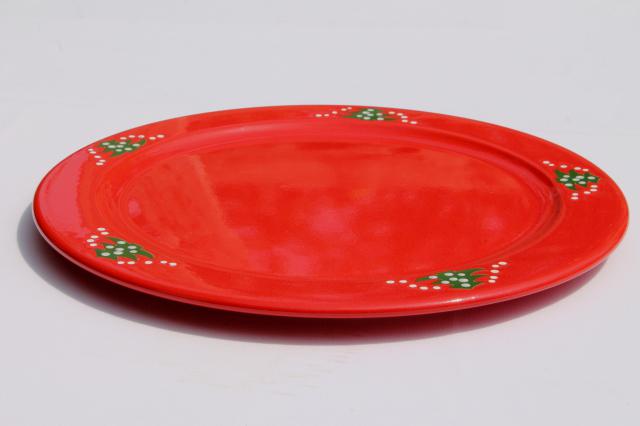 photo of Waechtersbach Christmas Tree cake plate / round serving platter #2