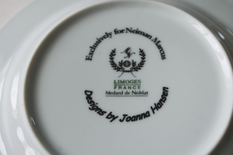 photo of Walking My Whippet plate thin man & dog caricature art Joanna Hansen Limoges for Neiman Marcus #4