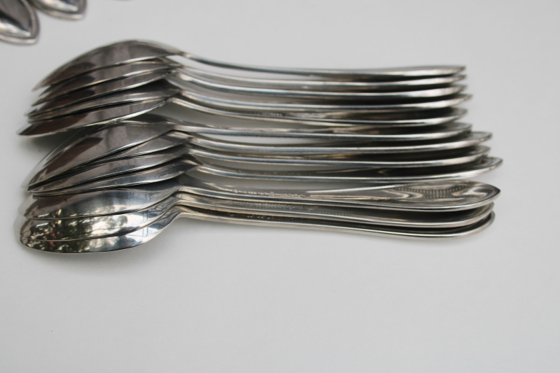 photo of Wallace American Tradition beaded edge pattern stainless flatware, full set service for 12  #13