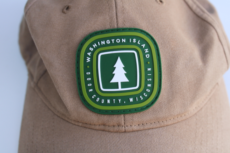 photo of Washington Island Door County Wisconsin souvenir logo hat, Richardson cotton twill cap  #2