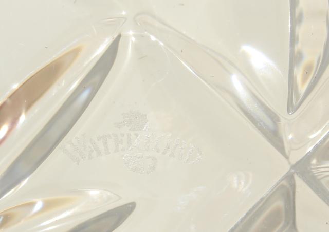 photo of Waterford crystal Lismore pattern sandwich serving tray or vanity table tray #2