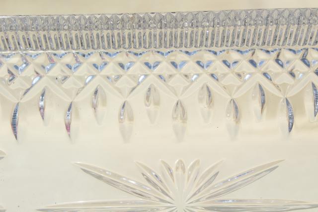 photo of Waterford crystal Lismore pattern sandwich serving tray or vanity table tray #10