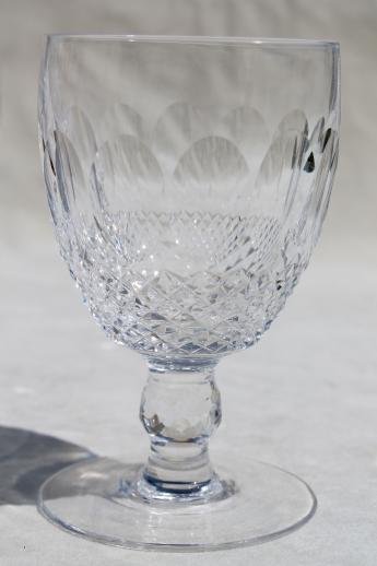 photo of Waterford crystal stemware Colleen low stems wine glasses or water goblets #3