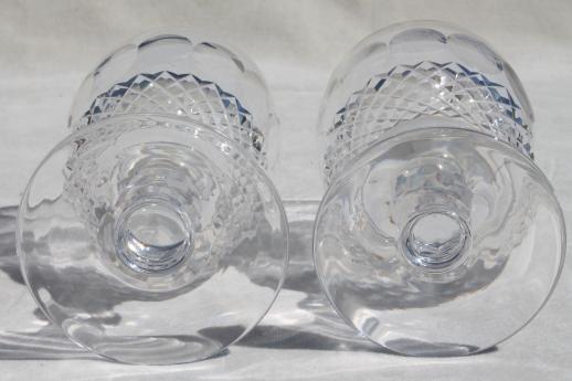 photo of Waterford crystal stemware Colleen low stems wine glasses or water goblets #5