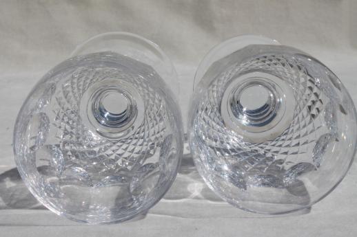 photo of Waterford crystal stemware Colleen low stems wine glasses or water goblets #6