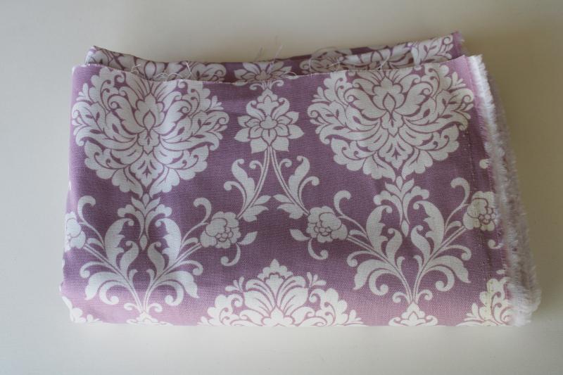 photo of Waverly Inspirations lavender & cream brocade print cotton decorator fabric #1