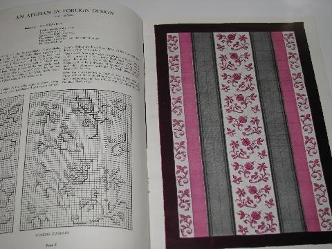 photo of Weave-it loom afghans to make, vintage needlework pattern booklet #2