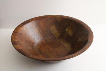 catalog photo of Weavewood Minneapolis bowl, large salad bowl mid-century modern vintage