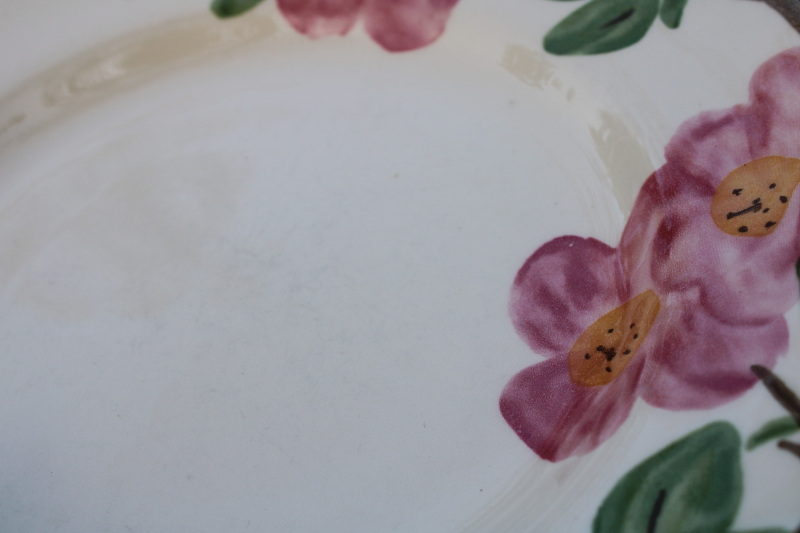 photo of Wedgwood Franciscan Desert Rose pattern dinner plates set of 6, 1990s vintage, large 11 inch plates  #3
