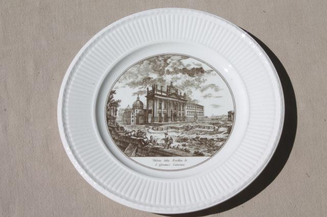 photo of Wedgwood china Piranesi engraving collector's plate, St. John Lateran #1