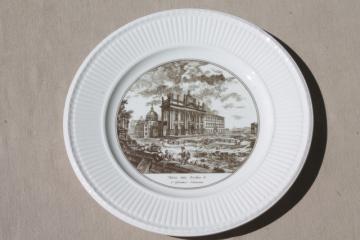 catalog photo of Wedgwood china Piranesi engraving collector's plate, St. John Lateran