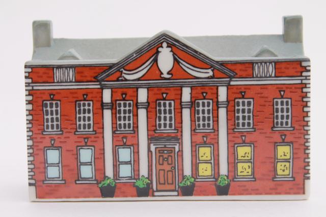 photo of Whimsey on Why Wade whimsies porcelain village building Bloodshot Hall manor house school #2