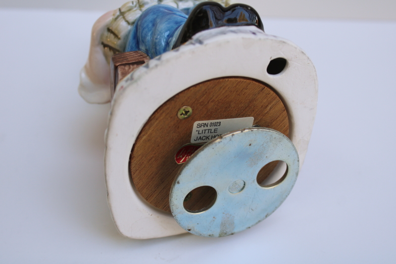 photo of Whistle a Happy Tune music box vintage Lefton Little Jack Horner nursery rhyme character #6