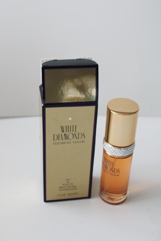 photo of White Diamonds EDT eau de toilette 1 oz spray in box and smaller partial bottle #2