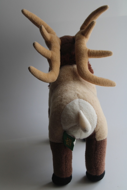 photo of Wild Republic plush toy elk or stag deer, standing stuffed animal rustic holiday decor #3