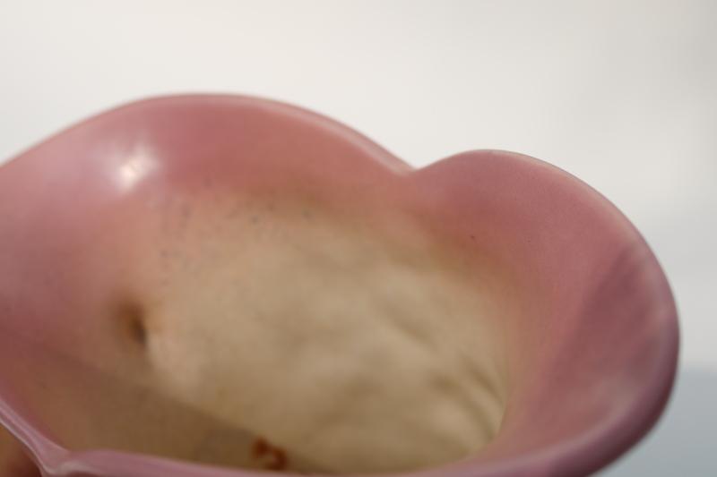 photo of Wildflower Hull art pottery vase, vintage USA matte glaze ceramic retro pastel colors #5