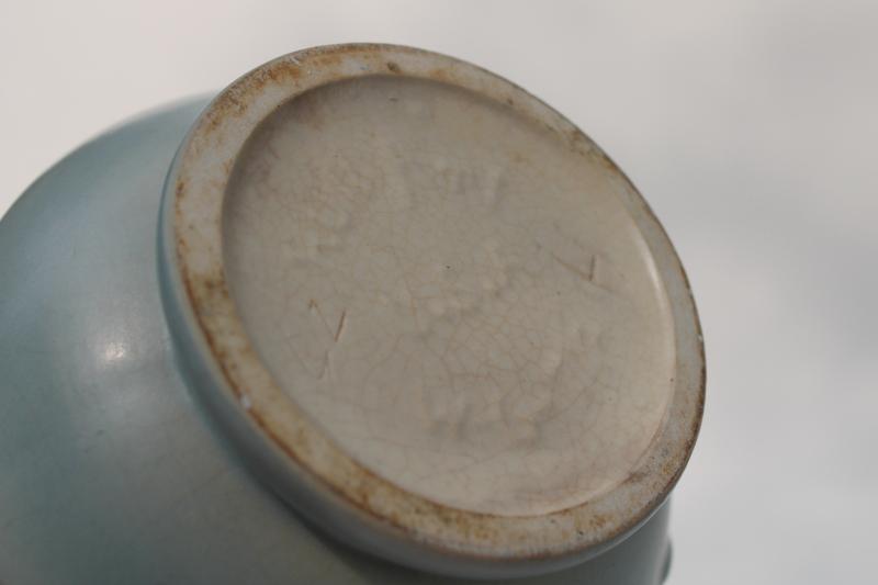 photo of Wildflower Hull art pottery vase, vintage USA matte glaze ceramic retro pastel colors #7