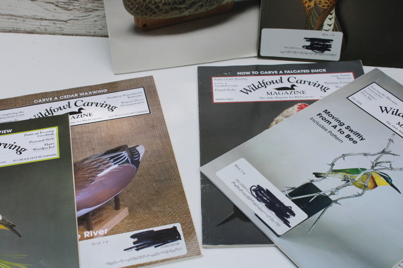 photo of Wildfowl Carving magazine back issues lot, bird decoys, lifelike models carved wood figures wildlife art  #2
