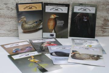 Wildfowl Carving magazine back issues lot, bird decoys, lifelike models carved wood figures wildlife art 