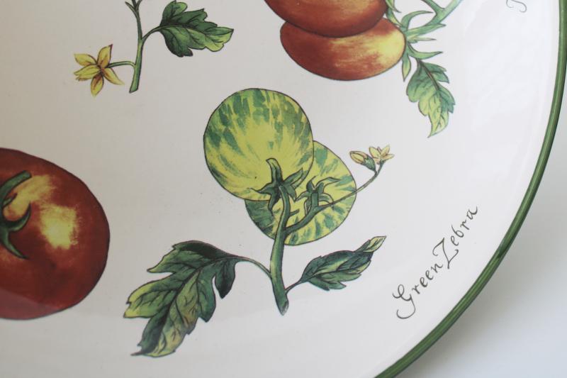 photo of Williams Sonoma heirloom tomatoes large ceramic salad or spaghetti pasta bowl #3