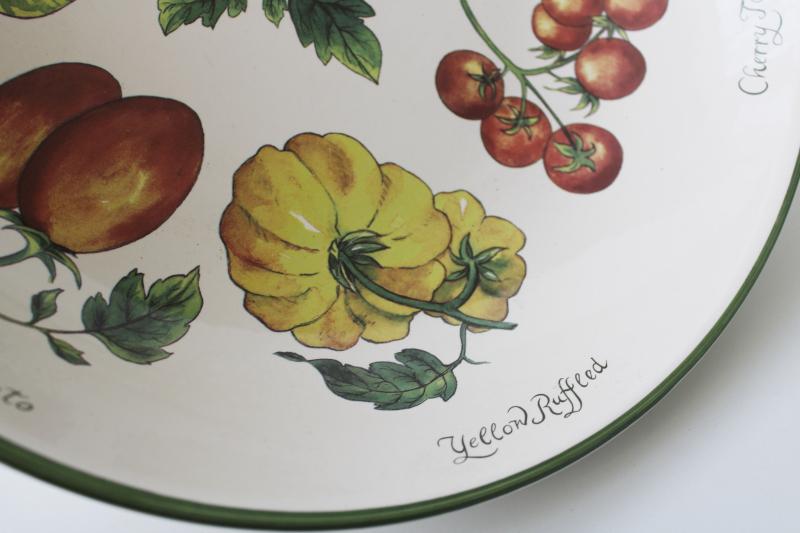 photo of Williams Sonoma heirloom tomatoes large ceramic salad or spaghetti pasta bowl #5