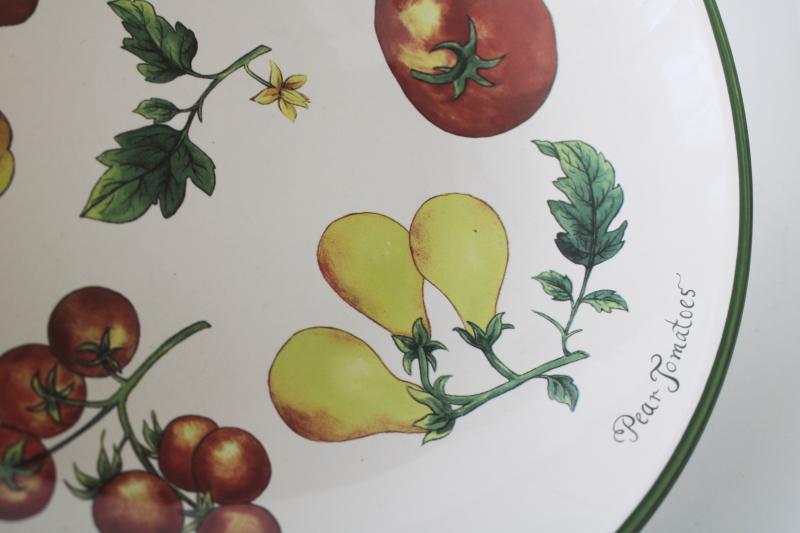 photo of Williams Sonoma heirloom tomatoes large ceramic salad or spaghetti pasta bowl #7