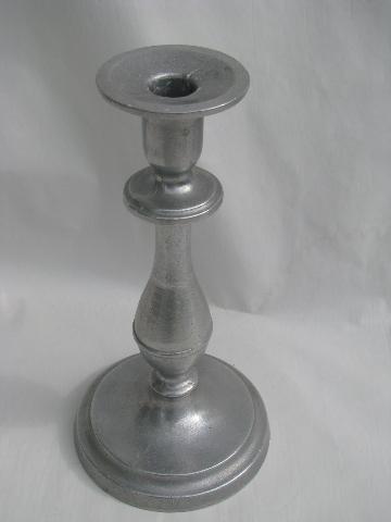 photo of Wilton armetale pewter, pair tall candlesticks, RWP mark candle sticks #2