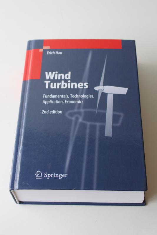 photo of Wind Turbines Erich Hau 2nd edition textbook Springer technical engineering reference #1