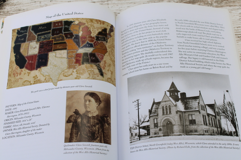 photo of Wisconsin Quilts, many photos vintage & antique textiles & their stories, WI settlement, history, biographies  #4