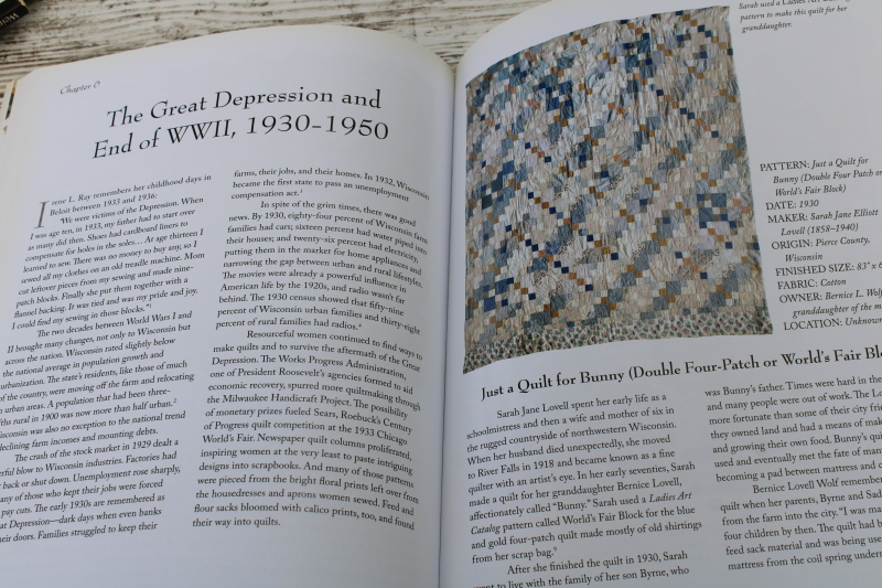 photo of Wisconsin Quilts, many photos vintage & antique textiles & their stories, WI settlement, history, biographies  #5