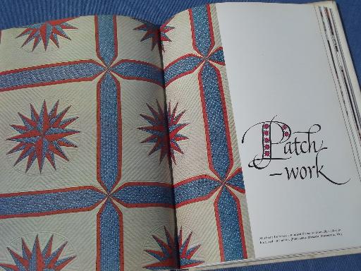 photo of Woman's Day American Needlework book and full size patterns, pattern sheets #5