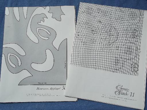 photo of Woman's Day American Needlework book and full size patterns, pattern sheets #9