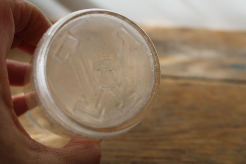 photo of Wrightwood Chicago dairy advertising vintage embossed glass half pint milk bottle  #6