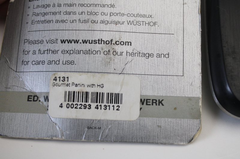 photo of Wusthof Gourmet deli panini knife w/ specialty blade, kitchen knife new in worn package #6