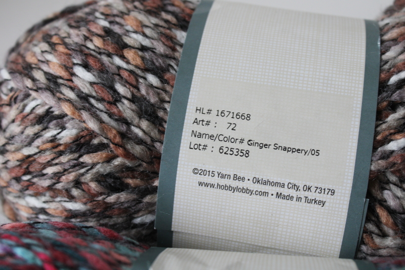 photo of Yarn Bee Creatively Colorful multicolored acrylic tweed yarn lot three balls different colors #5
