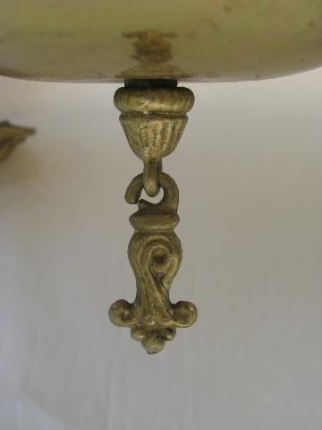 photo of aesthetic antique electric brass hanging lamp chandelier light #3