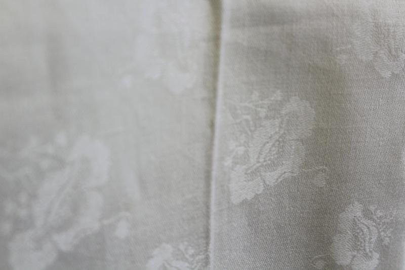 photo of all white vintage fancywork towels w/ embroidery & lace, cotton & linen powder room linens #18