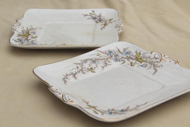 photo of antique 1800s English ironstone china transferware dishes set for 8 #10