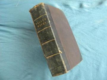 catalog photo of antique 1834 The Works of William Paley natural theology pre Civil War era