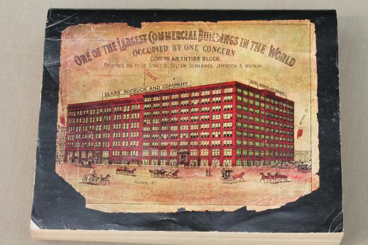 photo of antique 1902 Sears, Roebuck mail order catalog, full size vintage reproduction #2
