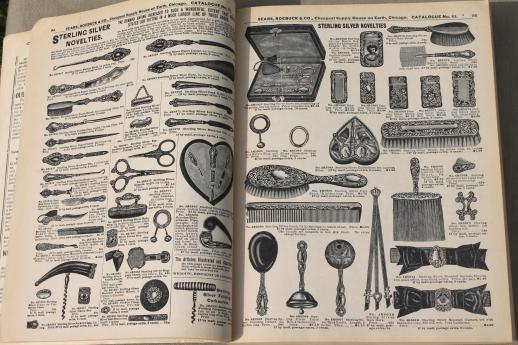 photo of antique 1902 Sears, Roebuck mail order catalog, full size vintage reproduction #4