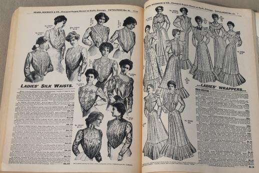 photo of antique 1902 Sears, Roebuck mail order catalog, full size vintage reproduction #6