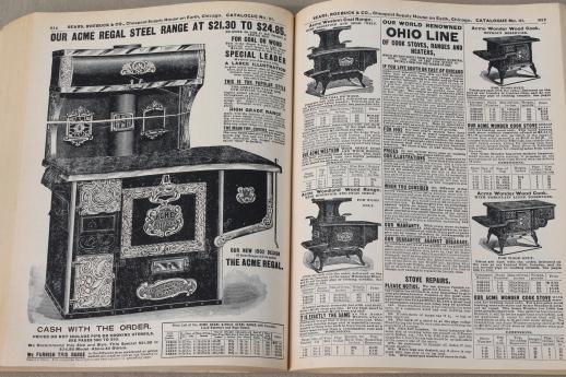 photo of antique 1902 Sears, Roebuck mail order catalog, full size vintage reproduction #7