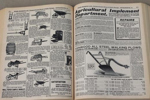 photo of antique 1902 Sears, Roebuck mail order catalog, full size vintage reproduction #8