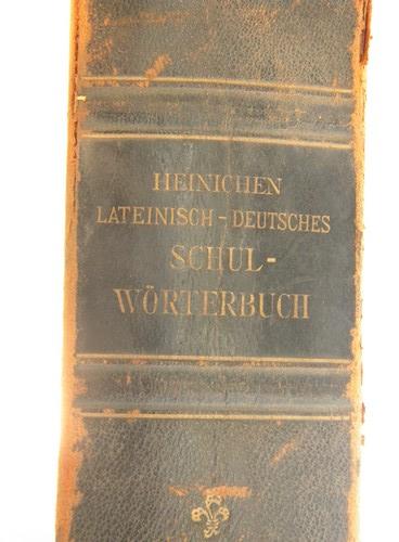 photo of antique 1903 German - Latin / Latin - German dictionary #2