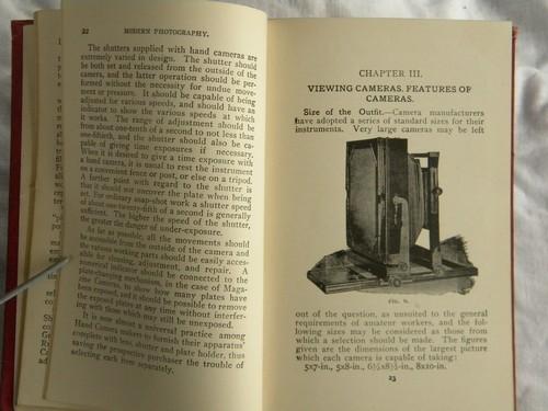 photo of antique 1903 Sears photography instruction book w/engraved illustrations #2