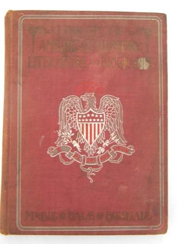 photo of antique 1904 salesman's sample book American history w/art binding #1